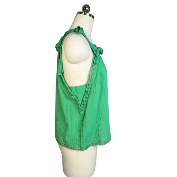 Joie Green Cotton Ariella Tank Top | Size XL - Picture 6 of 8